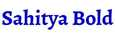 Sahitya Bold шрифт